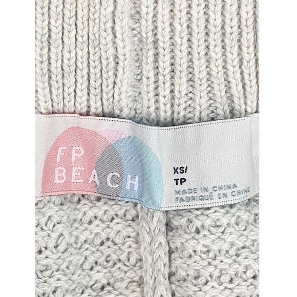 Free People Beach Hailee Sweater Top and Pant Set, Ivory Heather Grey - Size XS - Picture 16 of 16